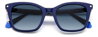 Women Polaroid Sunglasses: PLD 4110/S/X - Blue(2) - SpecSMART Eye Clinic (Front View)
